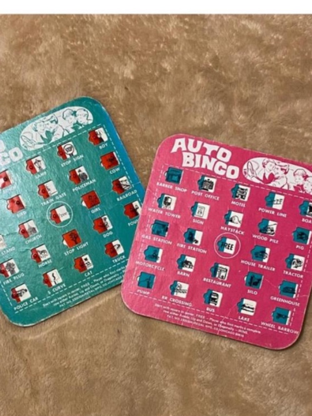 Auto Bingo Kids Travel Game -